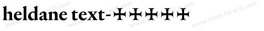 heldane text字体转换